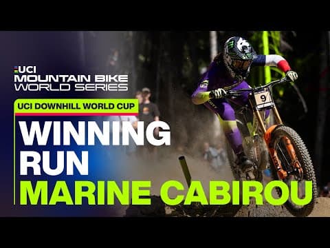 Les Gets Downhill World Cup Winning Run Marine Cabirou